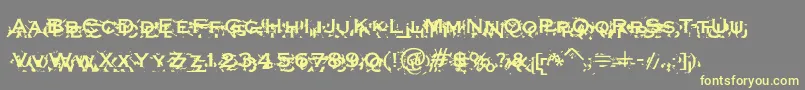 Xxon Font – Yellow Fonts on Gray Background