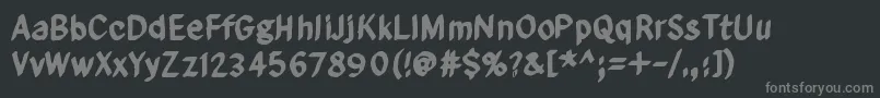 FromHereToEternityToo Font – Gray Fonts on Black Background