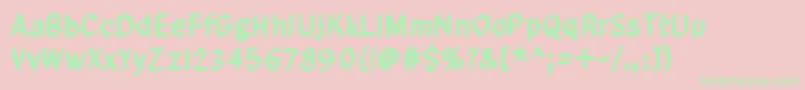 FromHereToEternityToo Font – Green Fonts on Pink Background