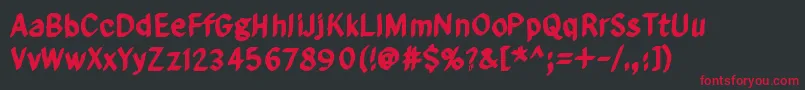 FromHereToEternityToo Font – Red Fonts on Black Background