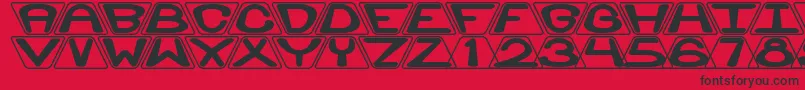 Zoidal Font – Black Fonts on Red Background