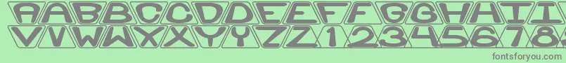 Zoidal Font – Gray Fonts on Green Background