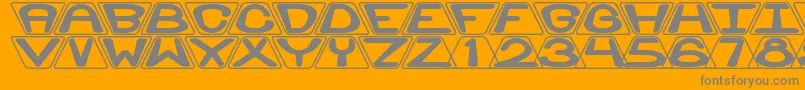 Zoidal Font – Gray Fonts on Orange Background