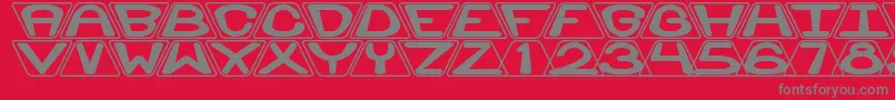 Zoidal Font – Gray Fonts on Red Background