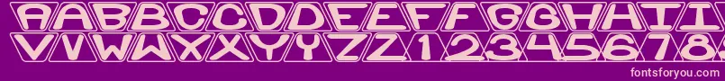 Zoidal Font – Pink Fonts on Purple Background