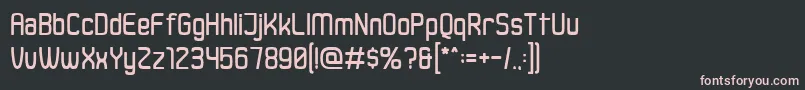 Шрифт DusterRegular – розовые шрифты на чёрном фоне