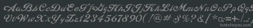 ConstitutionLtRegular Font – Gray Fonts on Black Background