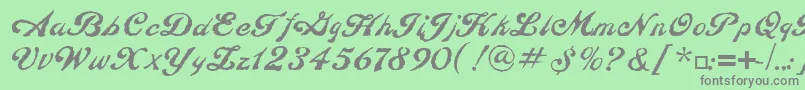 ConstitutionLtRegular Font – Gray Fonts on Green Background