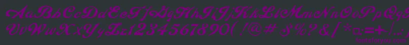 ConstitutionLtRegular-Schriftart – Violette Schriften auf schwarzem Hintergrund
