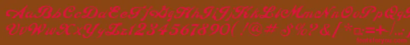 ConstitutionLtRegular Font – Red Fonts on Brown Background