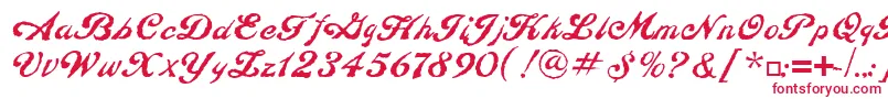 ConstitutionLtRegular Font – Red Fonts on White Background