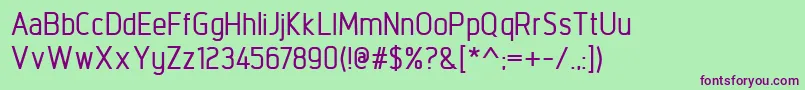 Шрифт IntropolMedium – фиолетовые шрифты на зелёном фоне