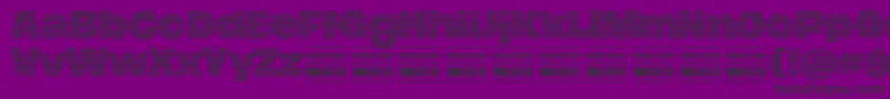 フォントHierografblackPersonal – 紫の背景に黒い文字
