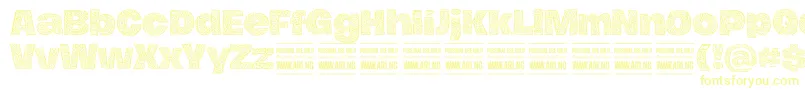 HierografblackPersonal Font – Yellow Fonts