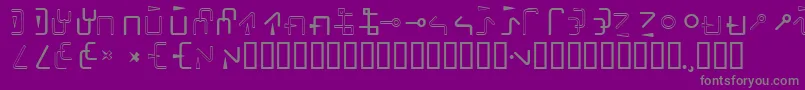 Rotate Font – Gray Fonts on Purple Background