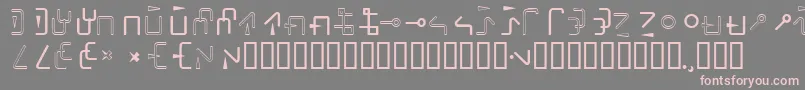 Rotate Font – Pink Fonts on Gray Background