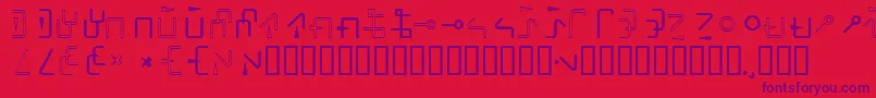 Rotate Font – Purple Fonts on Red Background