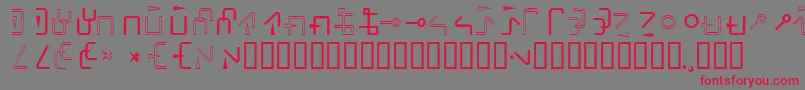 Rotate Font – Red Fonts on Gray Background
