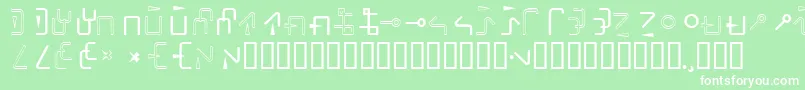 Rotate Font – White Fonts on Green Background