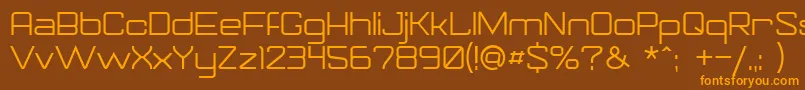 Gorila Font – Orange Fonts on Brown Background