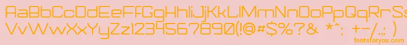 Gorila Font – Orange Fonts on Pink Background