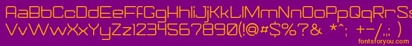 Gorila Font – Orange Fonts on Purple Background