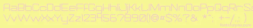 Gorila Font – Pink Fonts on Yellow Background