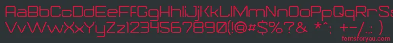Gorila Font – Red Fonts on Black Background