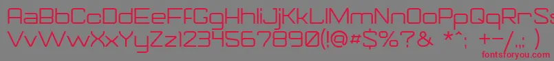 Gorila Font – Red Fonts on Gray Background