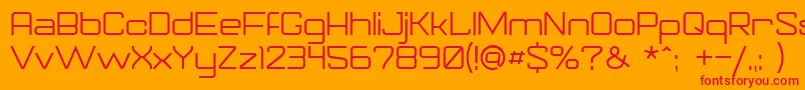 Gorila Font – Red Fonts on Orange Background