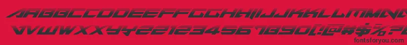 Tarrgethalfital Font – Black Fonts on Red Background