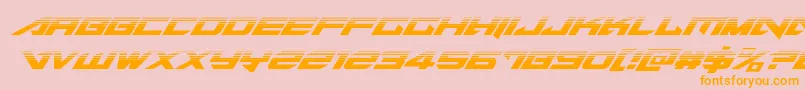 Tarrgethalfital Font – Orange Fonts on Pink Background