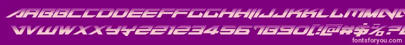 Tarrgethalfital Font – Pink Fonts on Purple Background