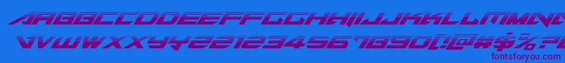 Tarrgethalfital Font – Purple Fonts on Blue Background
