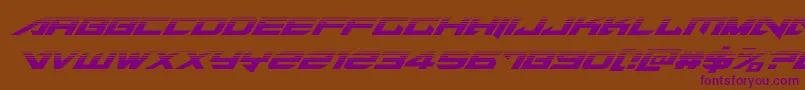 Tarrgethalfital Font – Purple Fonts on Brown Background