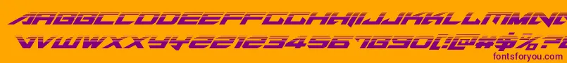 Tarrgethalfital Font – Purple Fonts on Orange Background