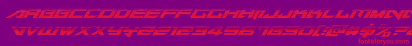 Tarrgethalfital Font – Red Fonts on Purple Background