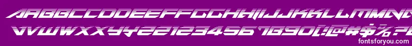 Tarrgethalfital Font – White Fonts on Purple Background