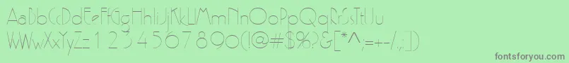 Zelda Font – Gray Fonts on Green Background