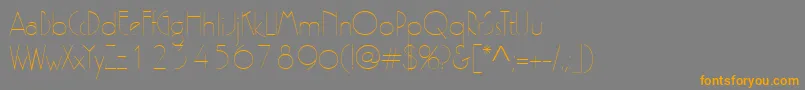 Zelda-Schriftart – Orangefarbene Schriften auf grauem Hintergrund