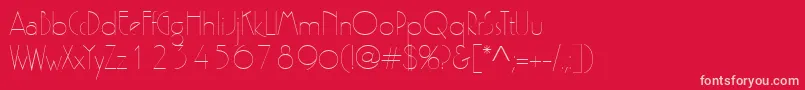Zelda Font – Pink Fonts on Red Background