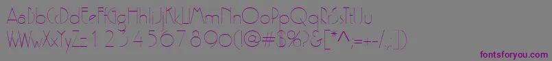 Zelda Font – Purple Fonts on Gray Background