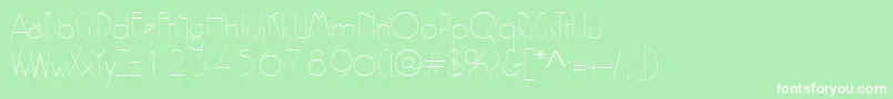 Zelda Font – White Fonts on Green Background