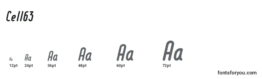 Cell63 Font Sizes