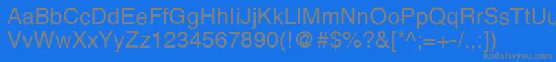 HelveticaLt Font – Gray Fonts on Blue Background