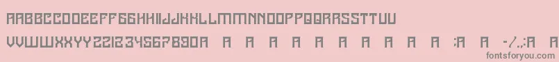 A25Kamadjaja-Schriftart – Graue Schriften auf rosa Hintergrund