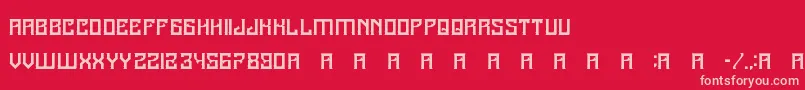A25Kamadjaja Font – Pink Fonts on Red Background