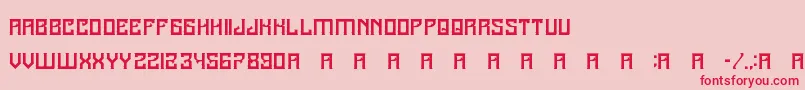 A25Kamadjaja Font – Red Fonts on Pink Background