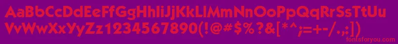 KabelbttMediumBold Font – Red Fonts on Purple Background