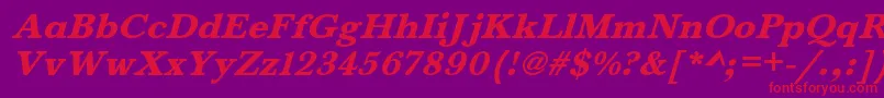 fuente BaskervaldadfstdHeavyitalic – Fuentes Rojas Sobre Fondo Morado